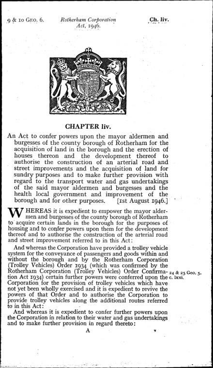 Rotherham Corporation Act 1946