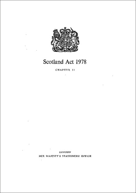 Scotland Act 1978