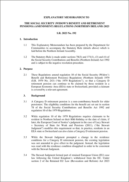 NI Explanatory Memorandum 2 (04/12/2023)