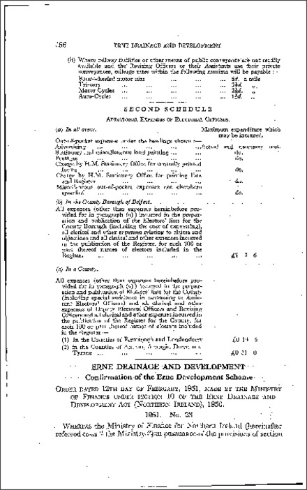 The Order confirming the Erne Development Scheme (Northern Ireland) 1951