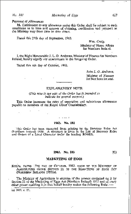 The Marketing of Eggs (Amendment No. 4) Rules (Northern Ireland) 1963