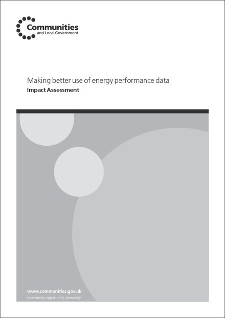 Impact Assessment: Making better use of Energy Performance Data