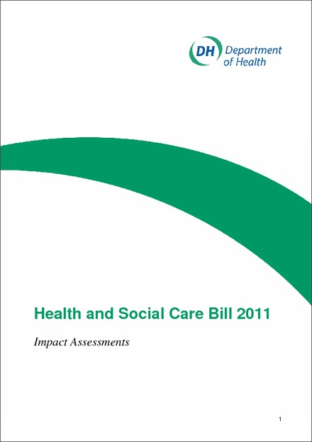 Health and Social Care Bill suite of IAs Updated, 6030, 6031, 6032, 6033, 6034, 3023