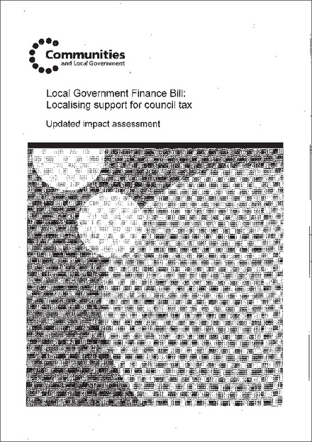 Impact Assessment to The Council Tax Reduction Schemes (Default Scheme) (England) Regulations 2012