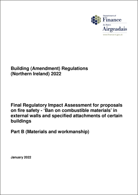 Impact Assessment to The Building (Amendment) Regulations (Northern Ireland) 2022