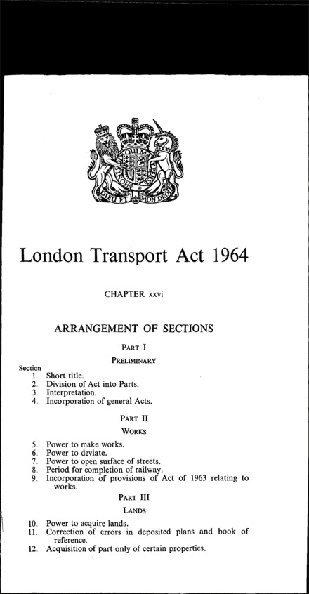 London Transport Act 1964