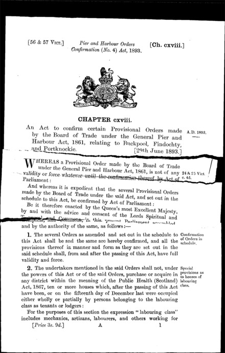 Pier and Harbour Orders Confirmation (No. 4) Act 1893
