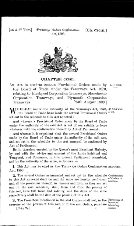 Tramways Orders Confirmation Act 1893