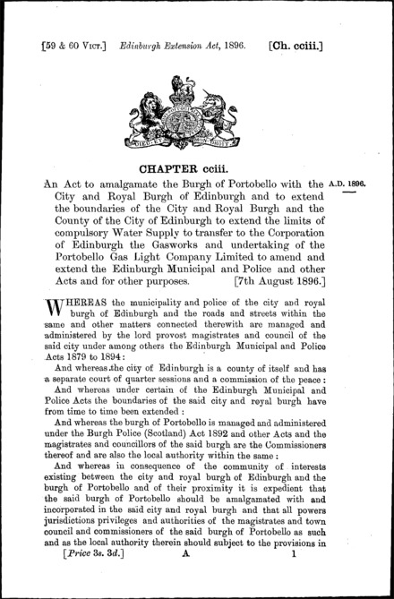 Edinburgh Extension Act 1896