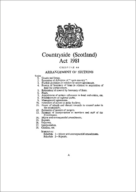 Countryside (Scotland) Act 1981
