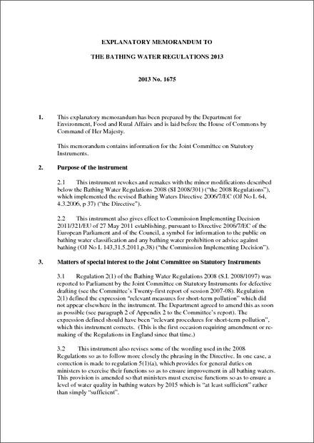 UK Explanatory Memorandum (10/07/2013)