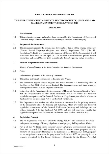 pdf memorandum explanatory Efficiency The (Private (England Energy Property) Rented