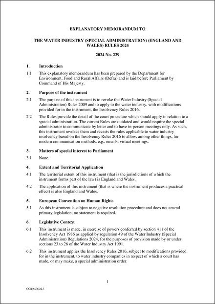 UK Explanatory Memorandum 2