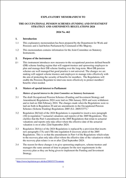 UK Explanatory Memorandum 2