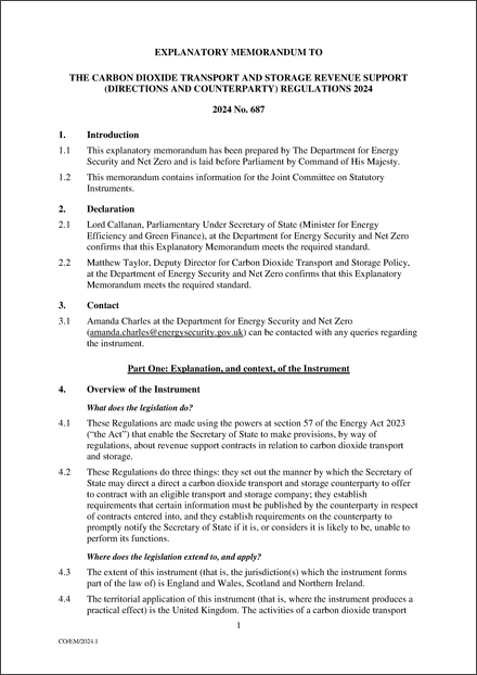 UK Explanatory Memorandum 2