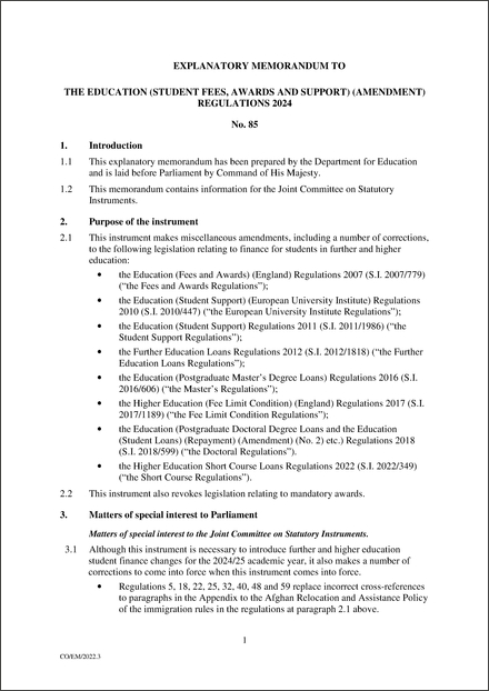 Revised UK Explanatory Memorandum 4